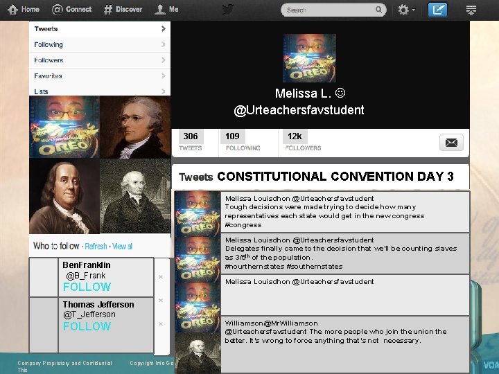 4 Melissa L. @Urteachersfavstudent 306 109 12 k CONSTITUTIONAL CONVENTION DAY 3 Melissa Louisdhon
