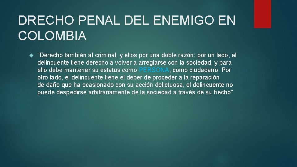 DERECHO PENAL DEL ENEMIGO DANIELA GNEM TORRADO JOSE