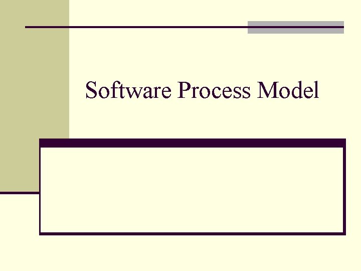 Software Process Model 
