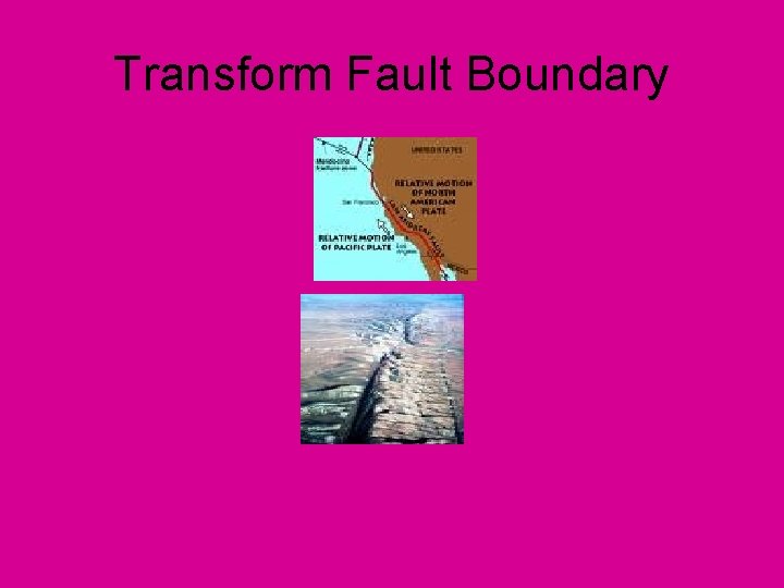 Transform Fault Boundary 