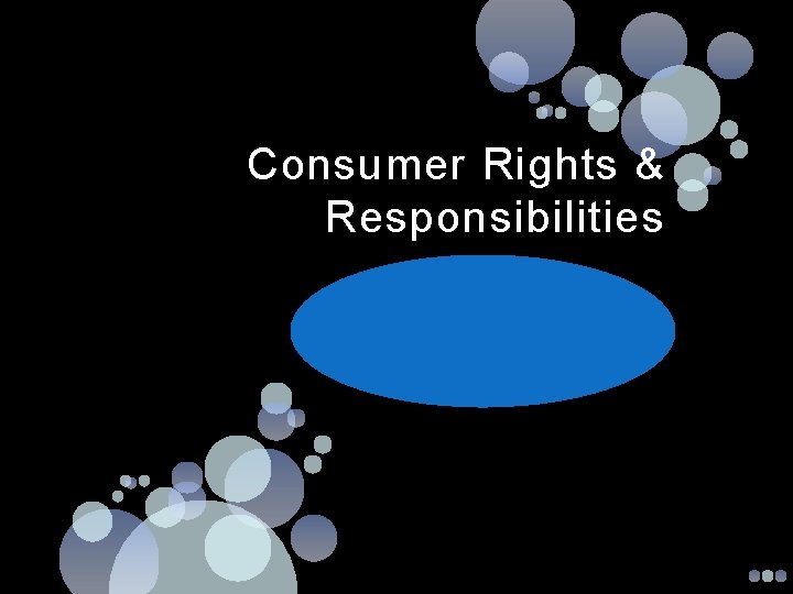 Consumer Rights & Responsibilities 