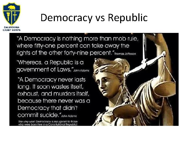 Democracy vs Republic 