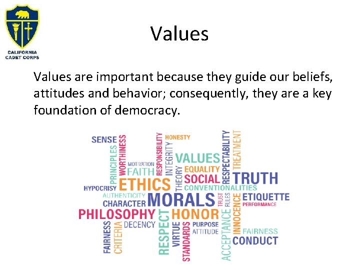 Values are important because they guide our beliefs, attitudes and behavior; consequently, they are