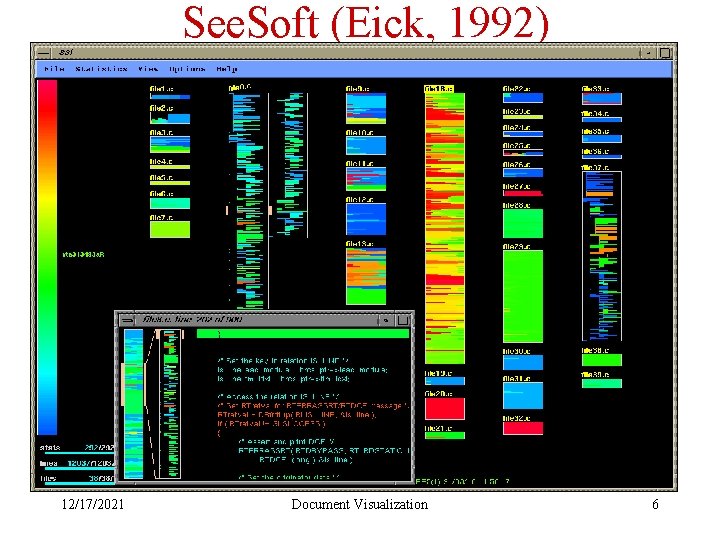 See. Soft (Eick, 1992) 12/17/2021 Document Visualization 6 