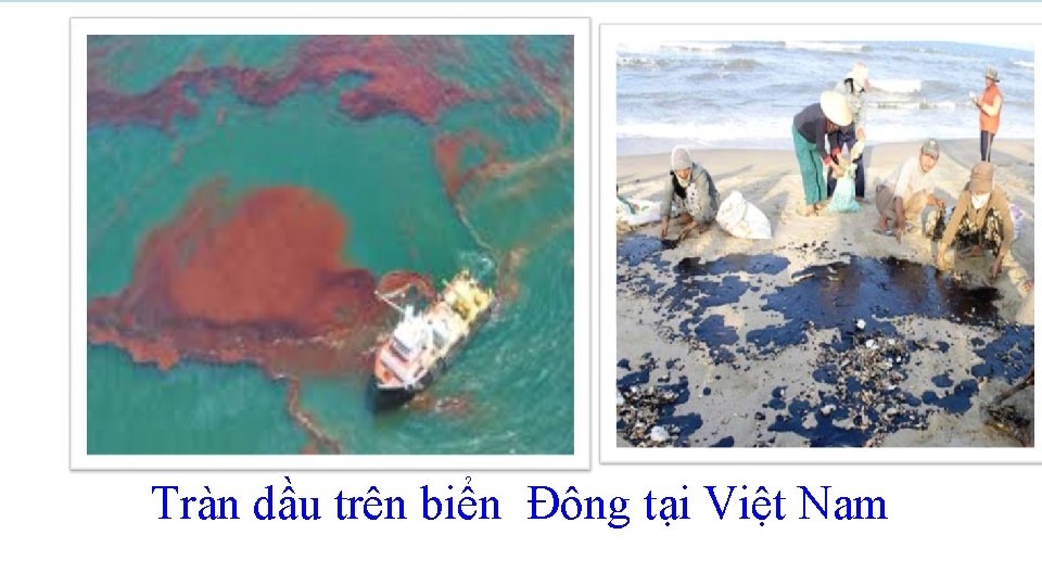 Tràn dầu trên biển Đông tại Việt Nam Hiện tượng tràn dầu ở Hoa
