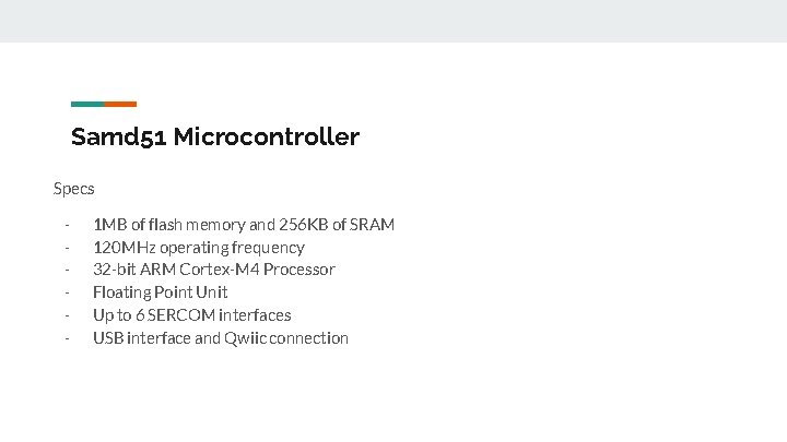 Samd 51 Microcontroller Specs - 1 MB of flash memory and 256 KB of