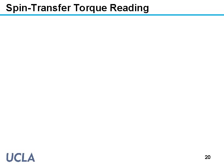Spin-Transfer Torque Reading 20 