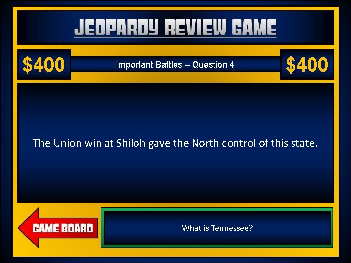 Jeopardy Review Game US History 2 – Chapter 18 – World War I $400