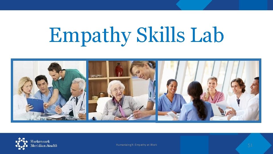 Empathy Skills Lab Humanizing X: Empathy at Work 51 