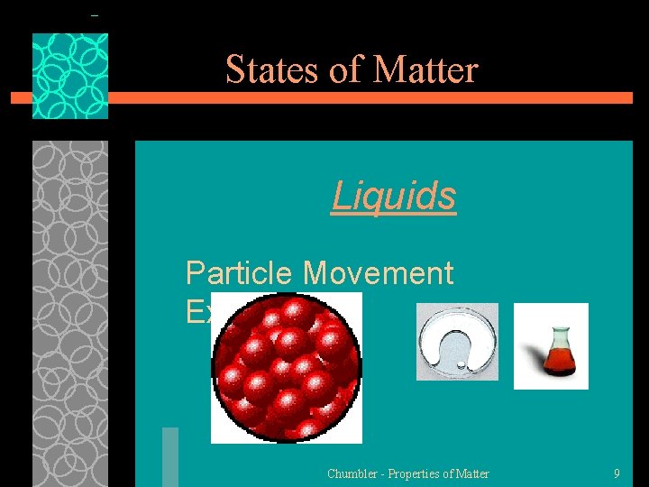 States of Matter Liquids Particle Movement Examples Chumbler - Properties of Matter 9 