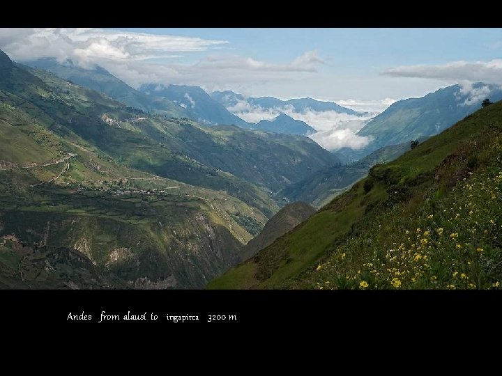 Andes from alausí to ingapirca 3200 m 