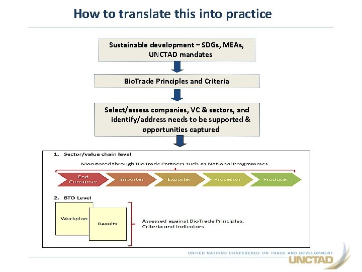 The Bio Trade Initiative for the SDGs 12