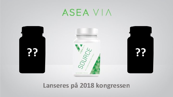? ? Lanseres på 2018 kongressen 
