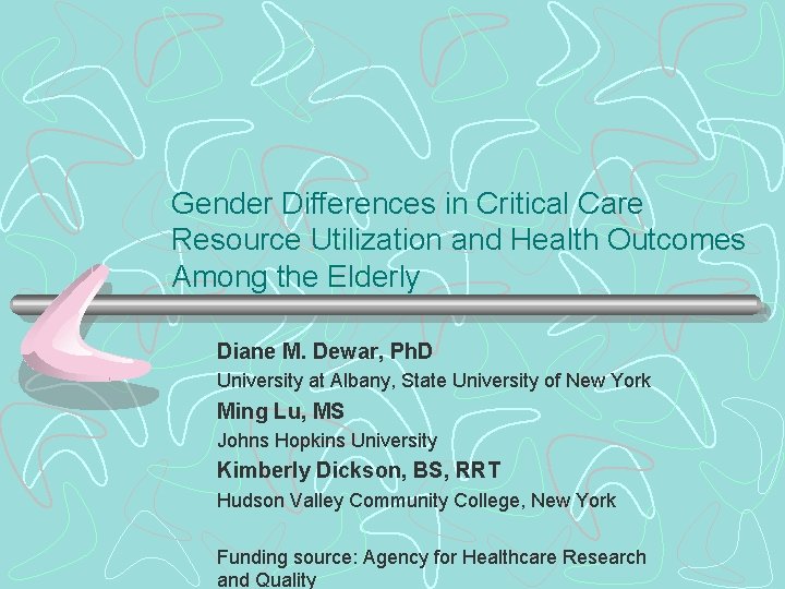 Gender Differences in Critical Care Resource Utilization and