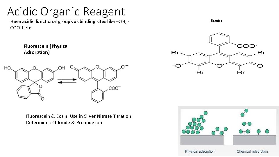 Acidic Organic Reagent Have acidic functional groups as binding sites like –OH, COOH etc