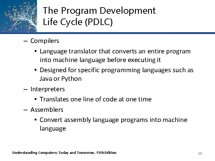 The Program Development Life Cycle (PDLC) – Compilers • Language translator that converts an The Program Development Life Cycle (PDLC) – Compilers • Language translator that converts an