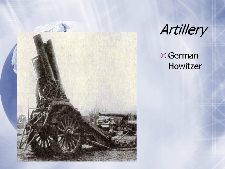 Artillery German Howitzer 