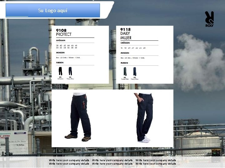 Su Logo aquí Write here your company details Write here your company details 