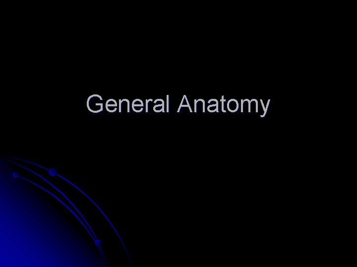 General Anatomy 