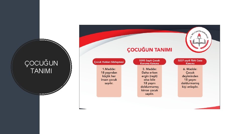 ÇOCUĞUN TANIMI 