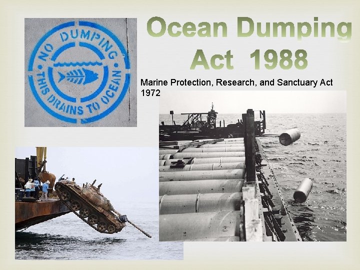 Marine Protection, Research, and Sanctuary Act 1972 