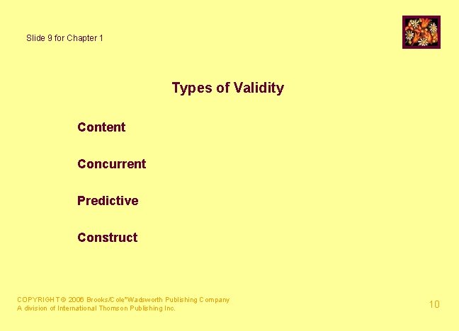 Instructors Manual Power Point Slides COPYRIGHT 2006 BrooksColeWadsworth