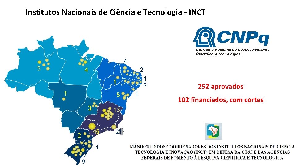 Institutos Nacionais de Ciência e Tecnologia - INCT 4 4 2 1 5 1