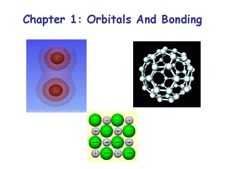 Chapter 1: Orbitals And Bonding 