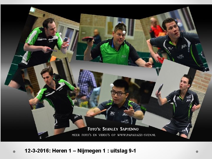 12 -3 -2016: Heren 1 – Nijmegen 1 : uitslag 9 -1 
