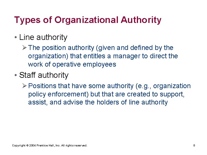Part 3 Organizing Chapter 5 Basic Organization Designs