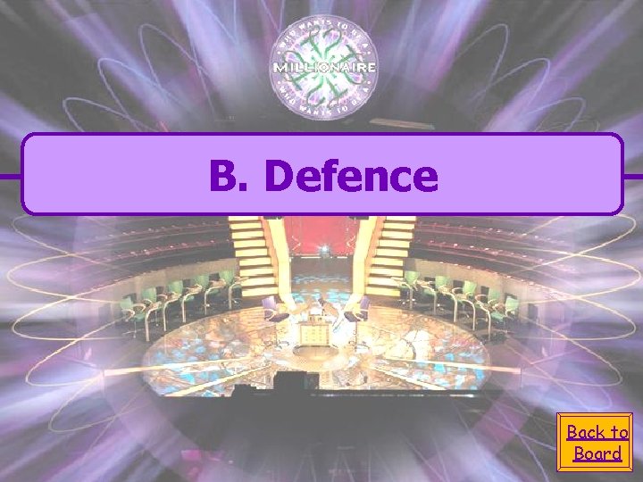 B. Defence Back to Board 
