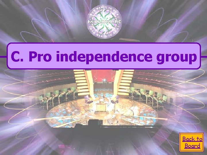 C. Pro independence group Back to Board 