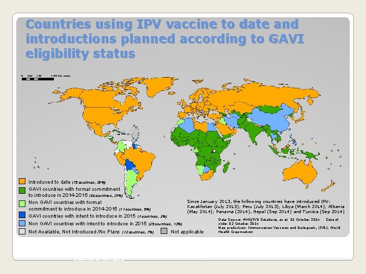 Countries using IPV vaccine to date and introductions planned according to GAVI eligibility status