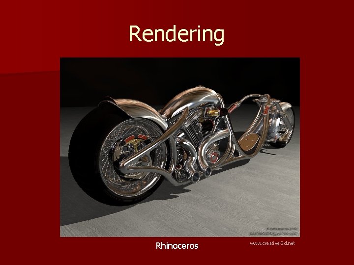 Rendering Rhinoceros www. creative-3 d. net 