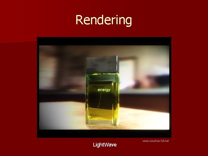 Rendering Light. Wave www. creative-3 d. net 