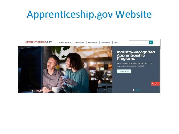 Apprenticeship. gov Website 