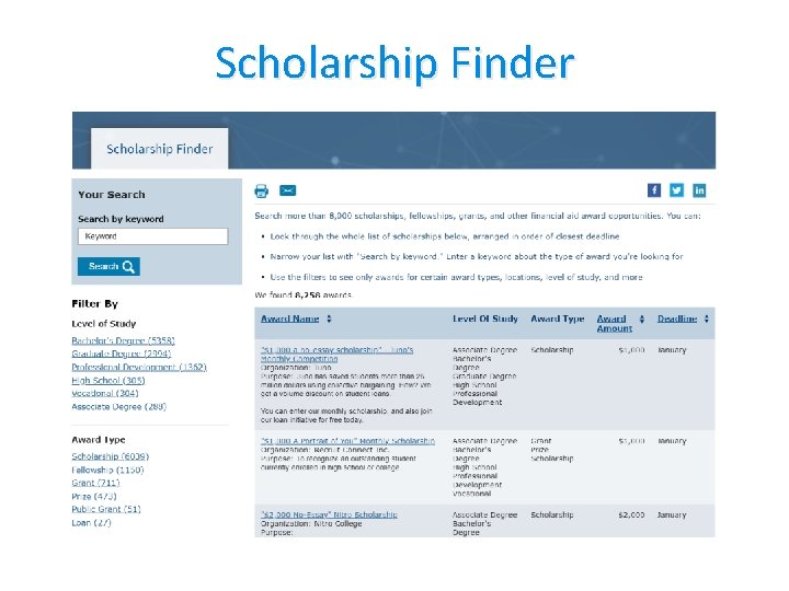 Scholarship Finder 