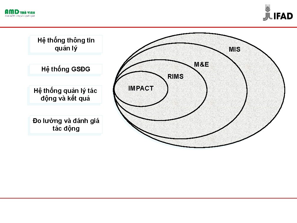 Hệ thống thông tin quản lý MIS M&E Hệ thống GSĐG RIMS Hệ thống