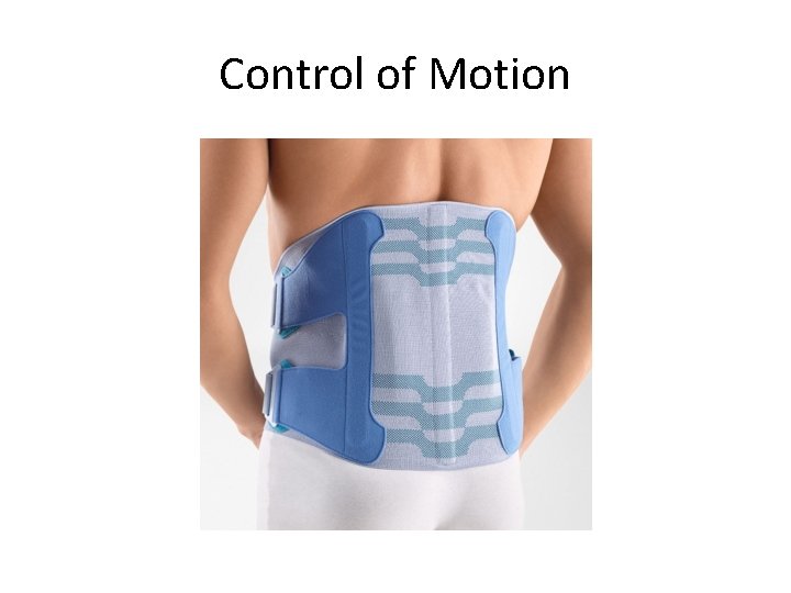Control of Motion 