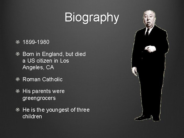 Biography 1899 -1980 Born in England, but died a US citizen in Los Angeles,
