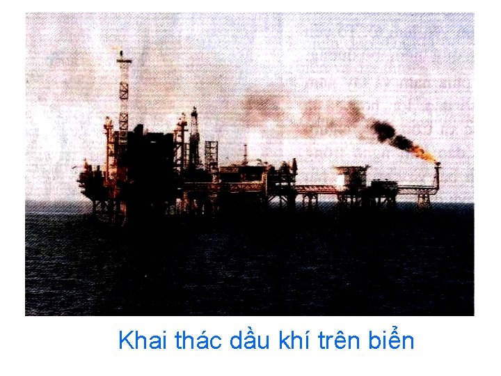 Khai thác dầu khí trên biển 