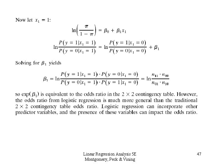 Linear Regression Analysis 5 E Montgomery, Peck & Vining 47 