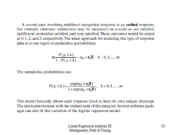 Linear Regression Analysis 5 E Montgomery, Peck & Vining 53 