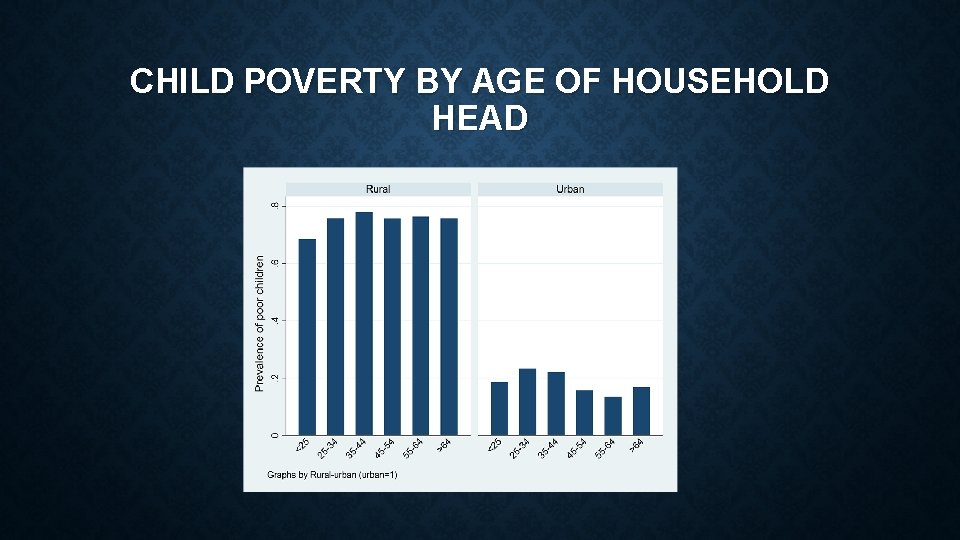 CHILD POVERTY BY AGE OF HOUSEHOLD HEAD CHILD POVERTY BY AGE OF HOUSEHOLD HEAD