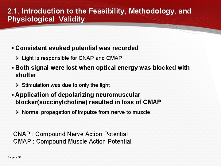 2. 1. Introduction to the Feasibility, Methodology, and Physiological Validity Consistent evoked potential was
