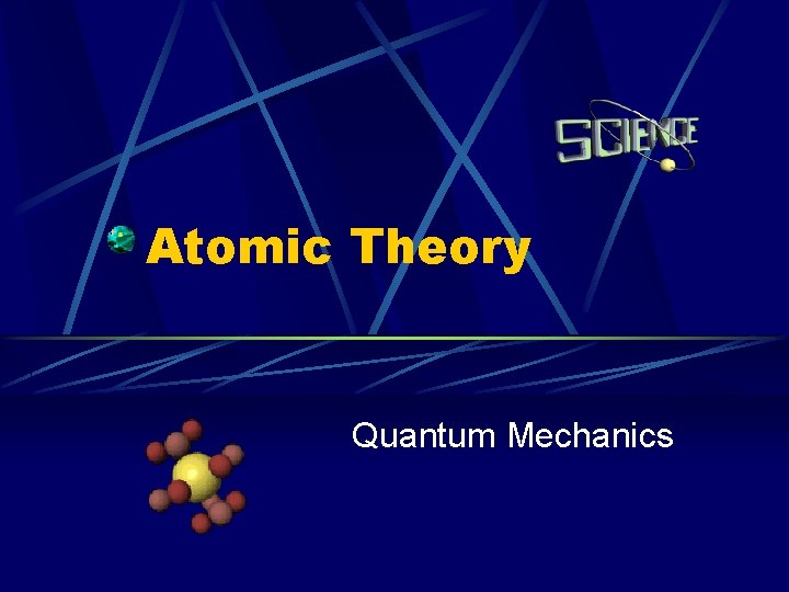 Atomic Theory Quantum Mechanics 