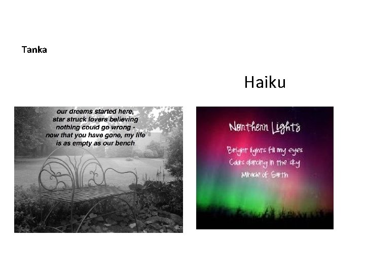 Tanka Haiku 