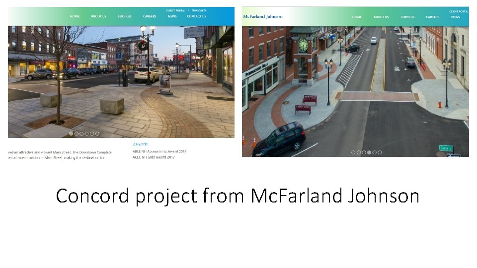 Concord project from Mc. Farland Johnson 