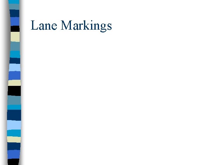 Lane Markings 
