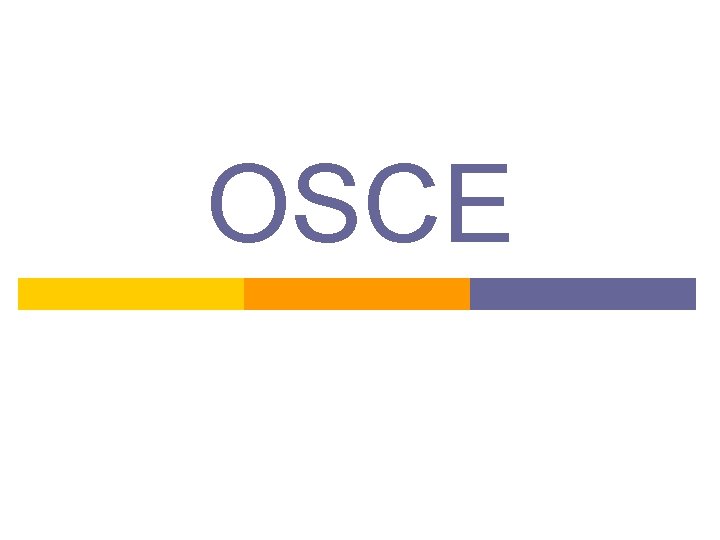 OSCE 